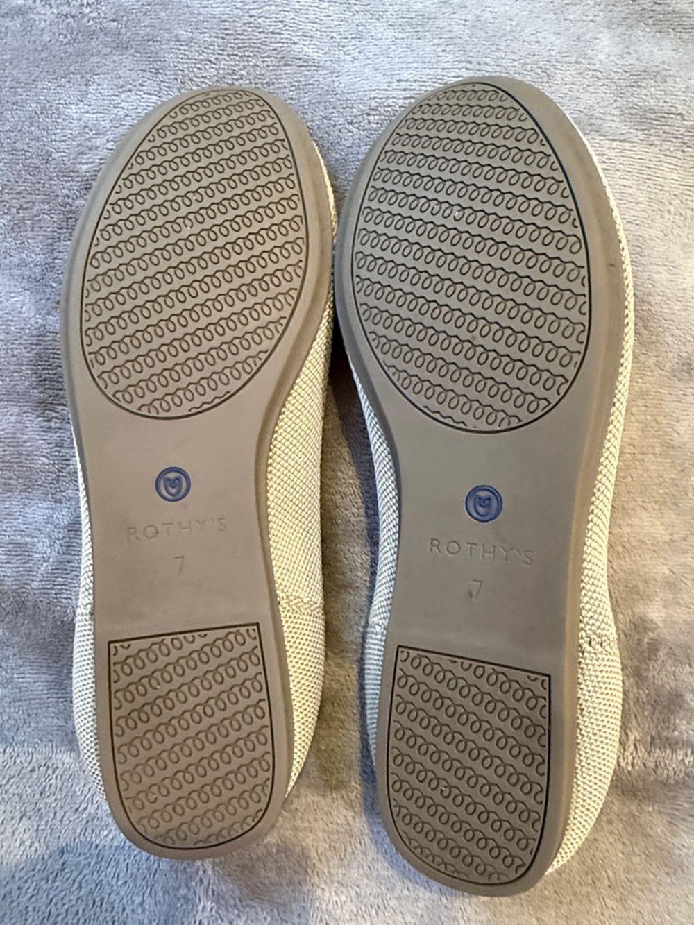 Rothy's Cream Knit Flats - Picture 4 of 6